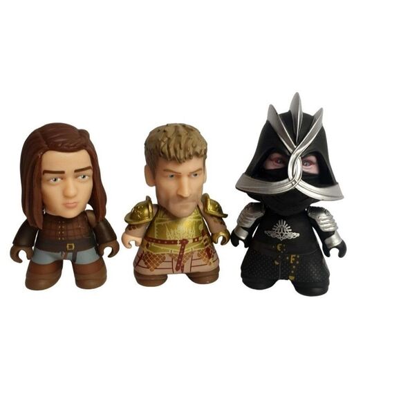 Game of Thrones Jamie Arya and The Mountain Titan Vinyl 3" Mini Figures NWOT - Picture 1 of 3